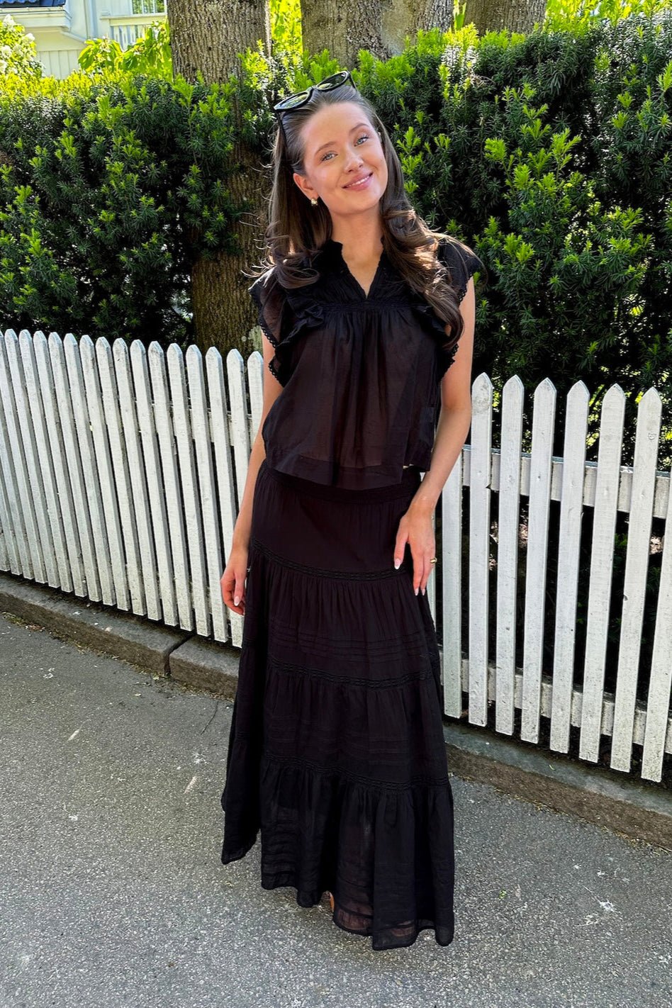 Jayla S Voile Top Black | Topper | Smuk - Dameklær på nett