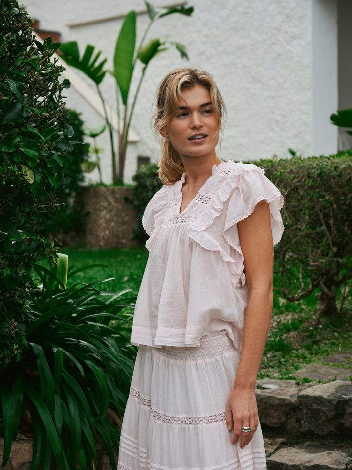 Jayla S Voile Top Light Pink | Topper | Smuk - Dameklær på nett