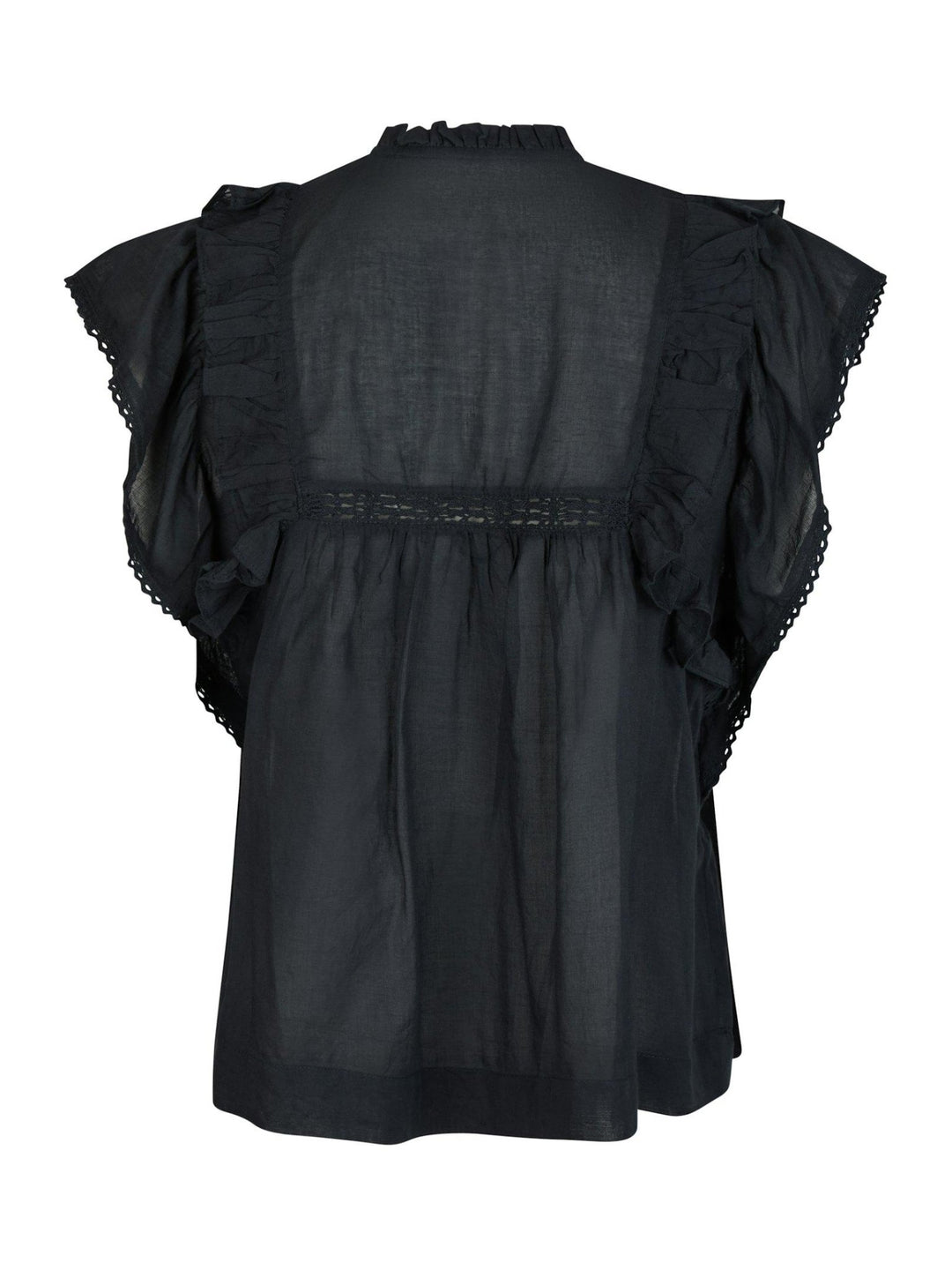 Jayla S Voile Top Navy | Topper | Smuk - Dameklær på nett