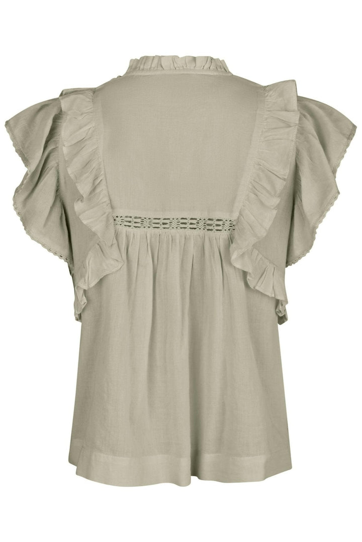 Jayla S Voile Top Smoke Green | Topper | Smuk - Dameklær på nett