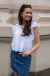 Jayla S Voile Top White