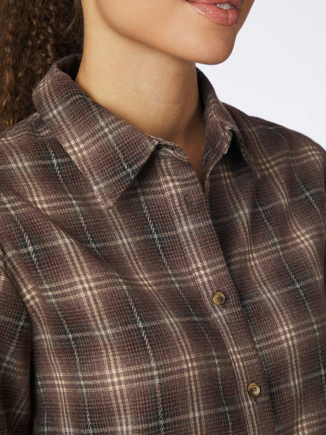 Jaylin Flannel Check Shirt Dark Taupe | Skjorter og bluser | Smuk