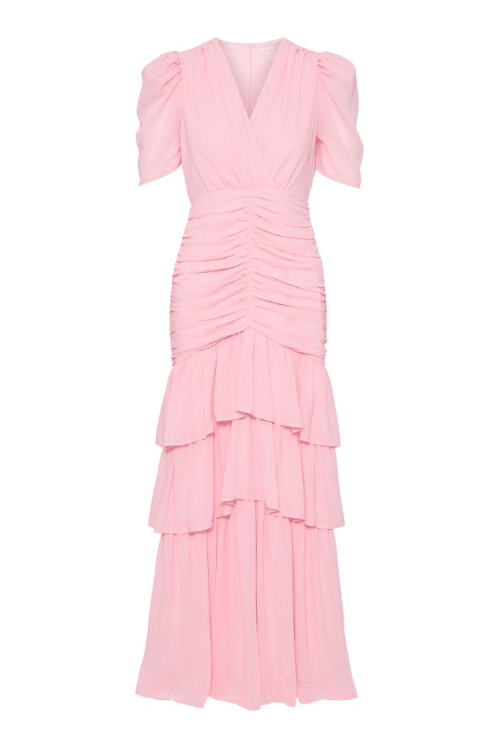 Jenna Maxi Dress Light Pink | Kjoler | Smuk