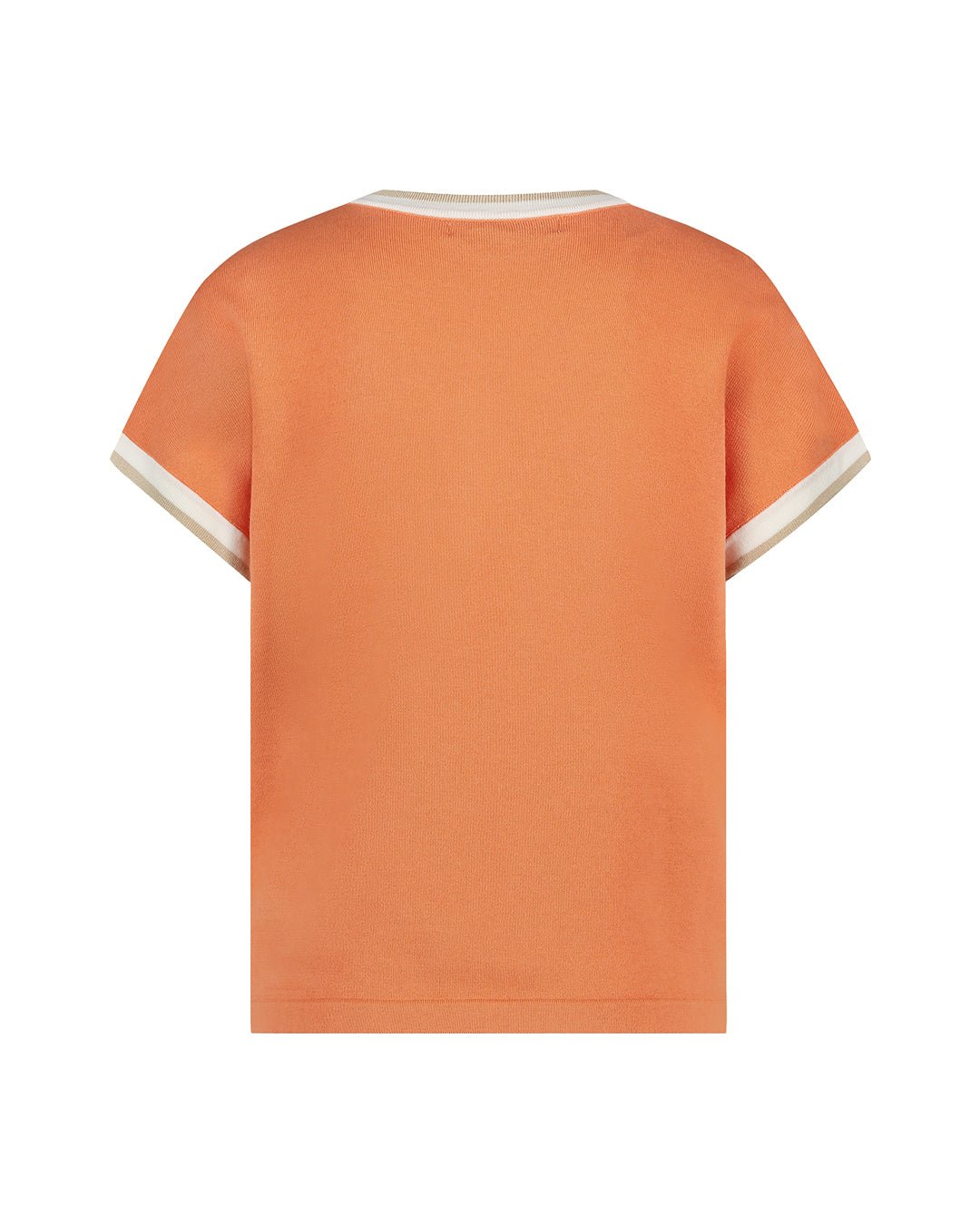 Jerry Vneck Striped Rib Coppertan | Topper | Smuk - Dameklær på nett