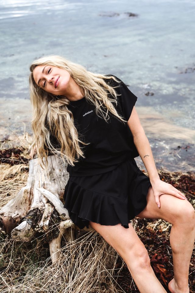 Jersey Skirt Shorts Black | Skjørt | Smuk - Dameklær på nett