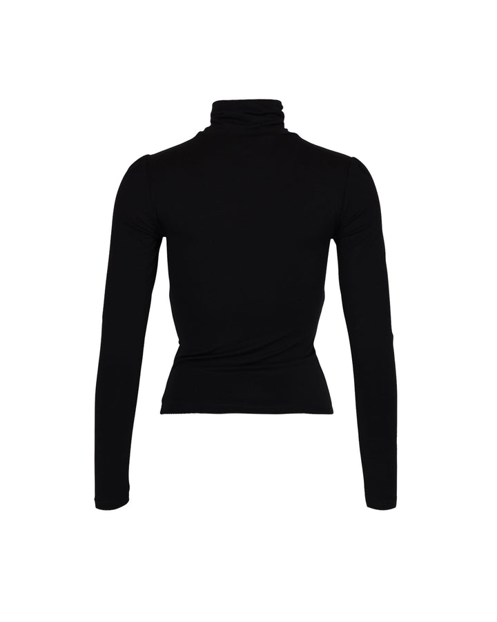 Jersey Turtleneck Black | Genser | Smuk
