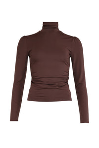 Jersey Turtleneck Brown