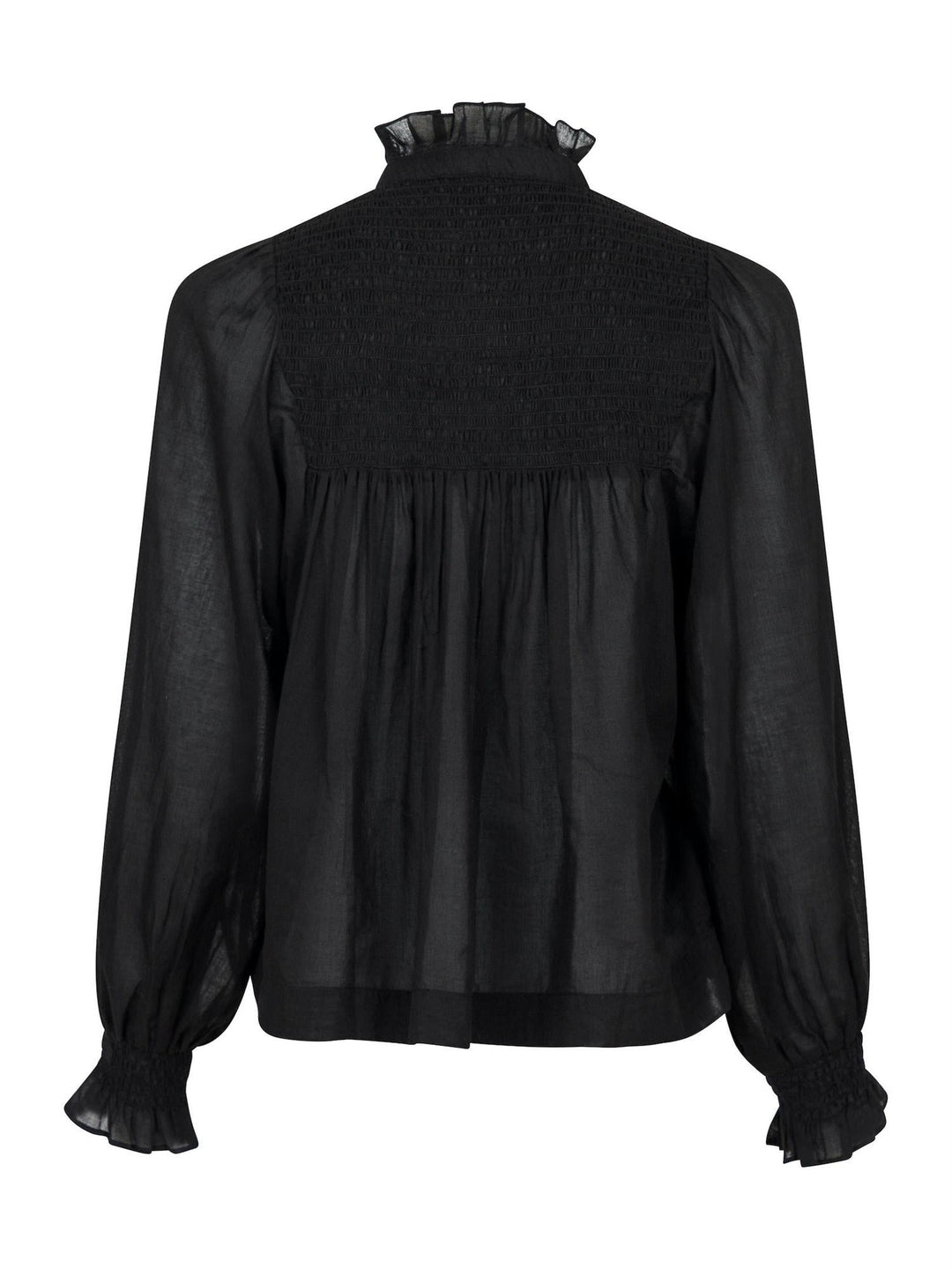 Jill S Voile Blouse Black | Skjorter og bluser | Smuk - Dameklær på nett
