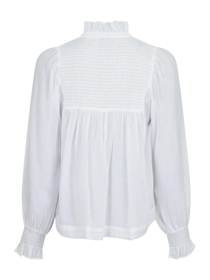 Jill S Voile Blouse White | Skjorter og bluser | Smuk - Dameklær på nett