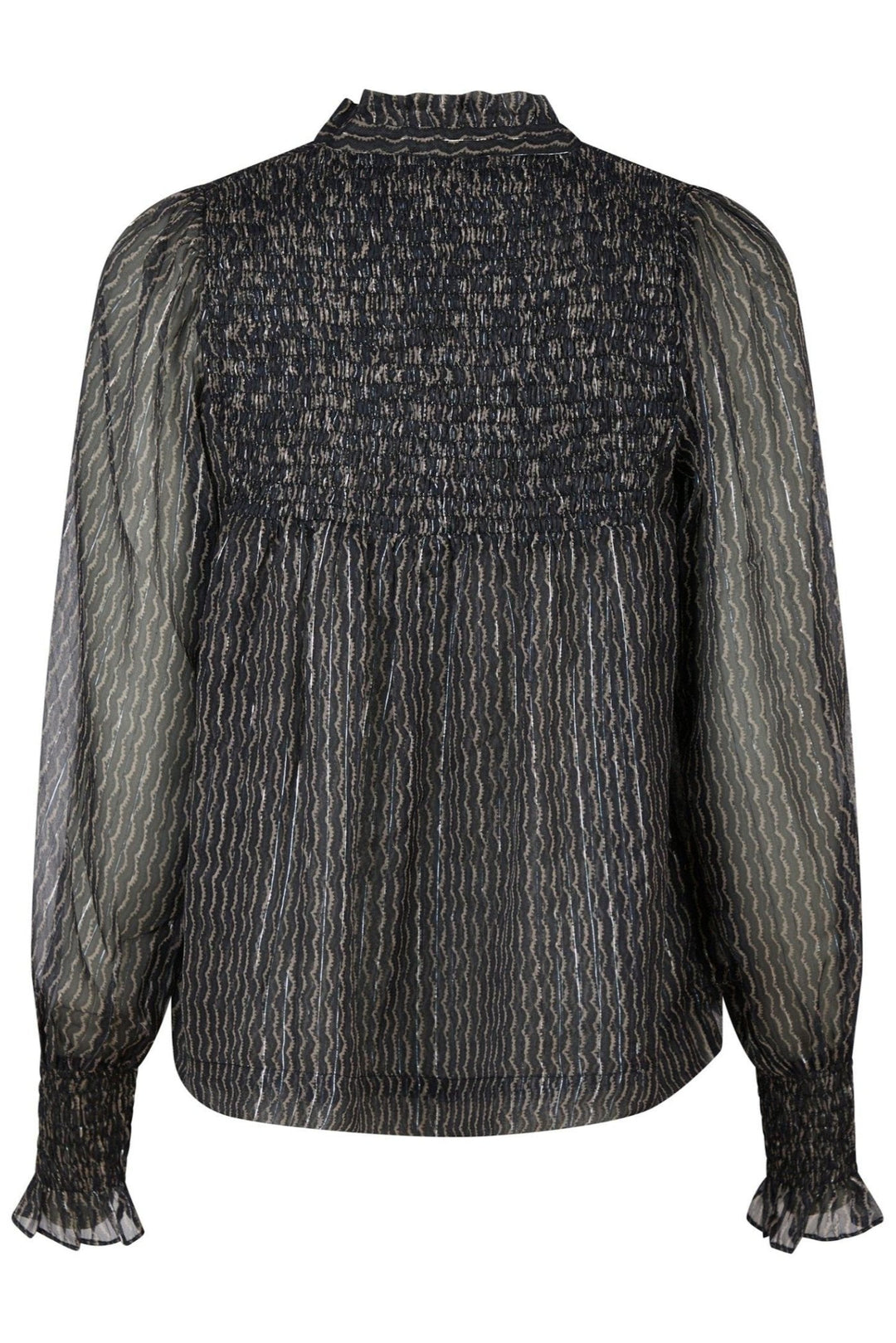 Jilliana Print Blouse Navy | Skjorter og bluser | Smuk - Dameklær på nett