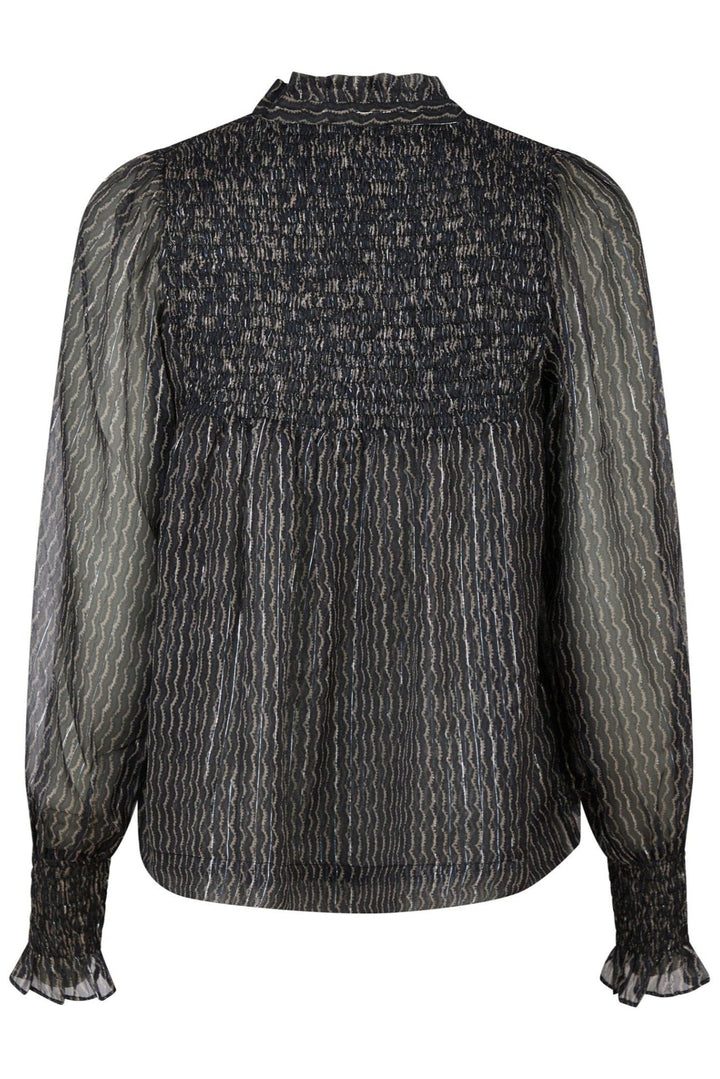 Jilliana Print Blouse Navy | Skjorter og bluser | Smuk - Dameklær på nett