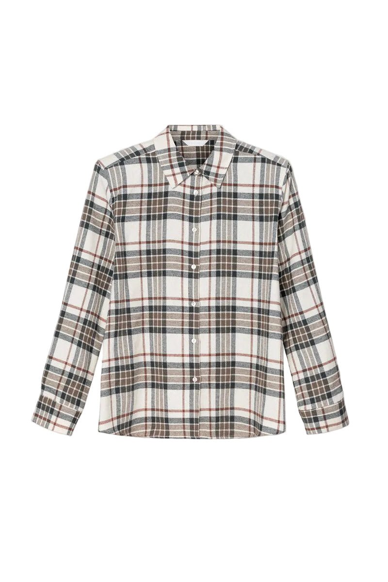 Joan Flannel Shirt Green Check | Skjorter og bluser | Smuk