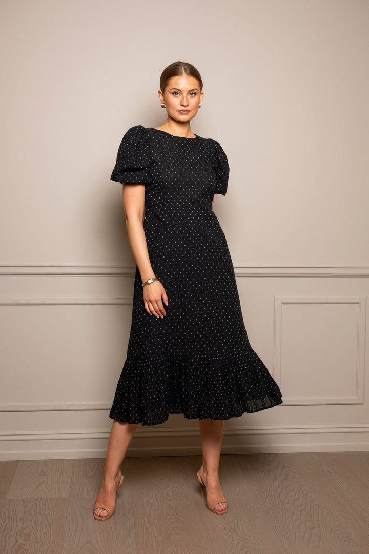 Johanna Midi Dress Polka Dot | Kjoler | Smuk - Dameklær på nett