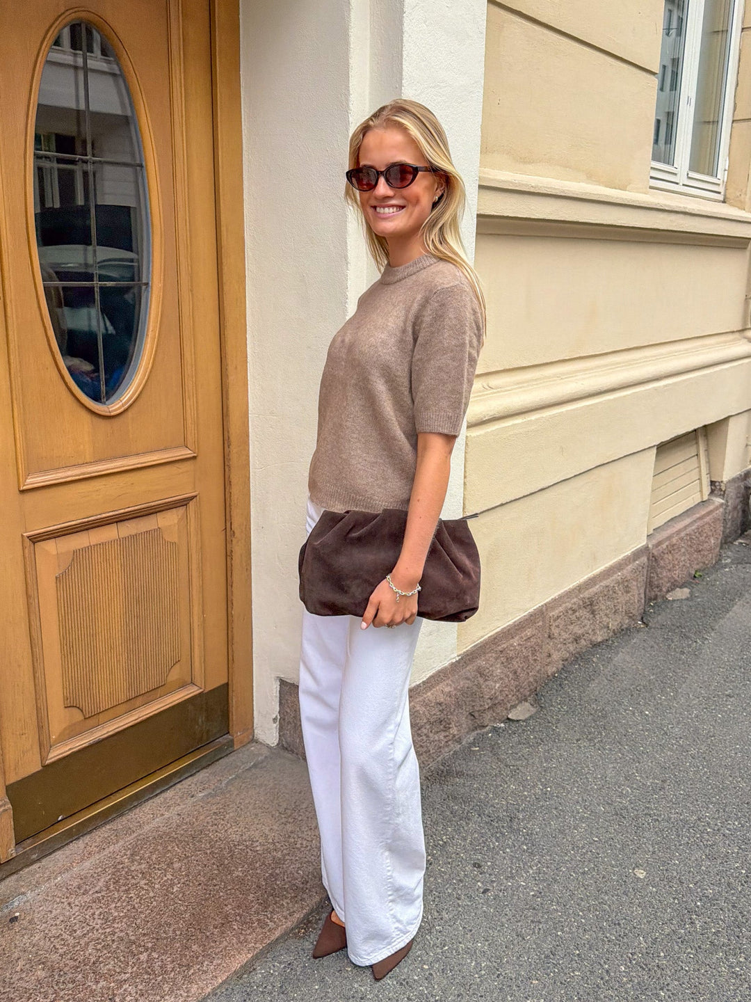 Johi Ss Wool Blend Pullover Taupe Gray | Genser | Smuk