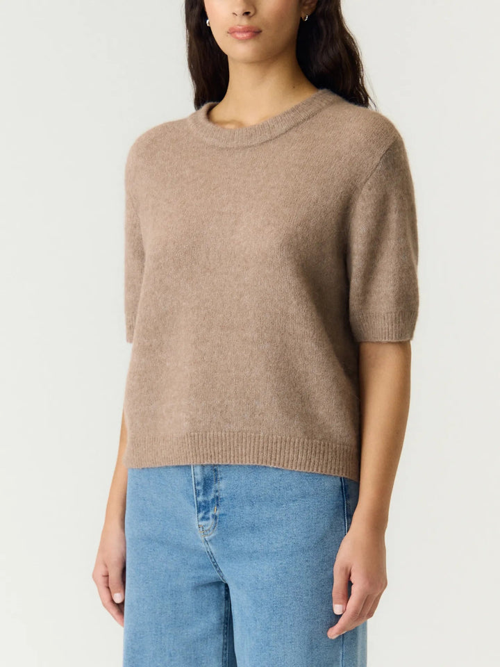 Johi Ss Wool Blend Pullover Taupe Gray | Genser | Smuk