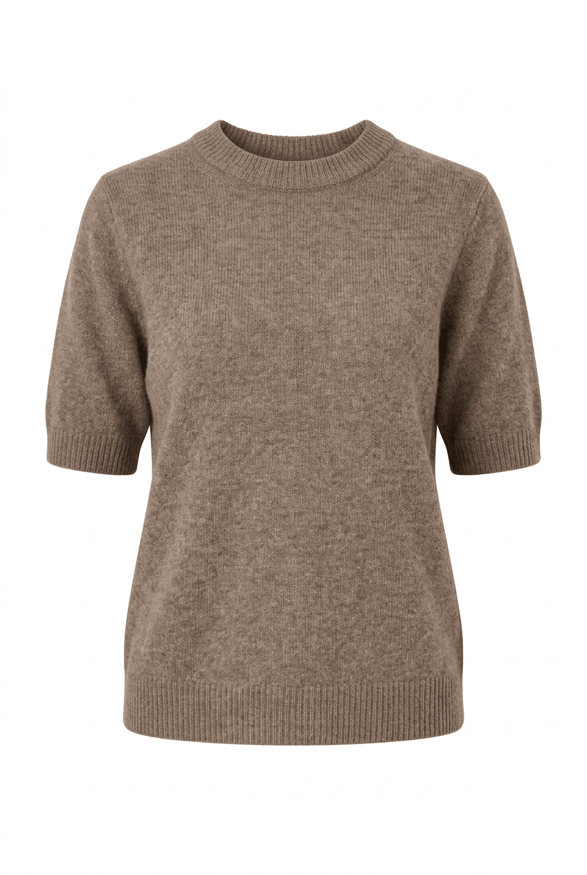 Johi Ss Wool Blend Pullover Taupe Gray | Genser | Smuk