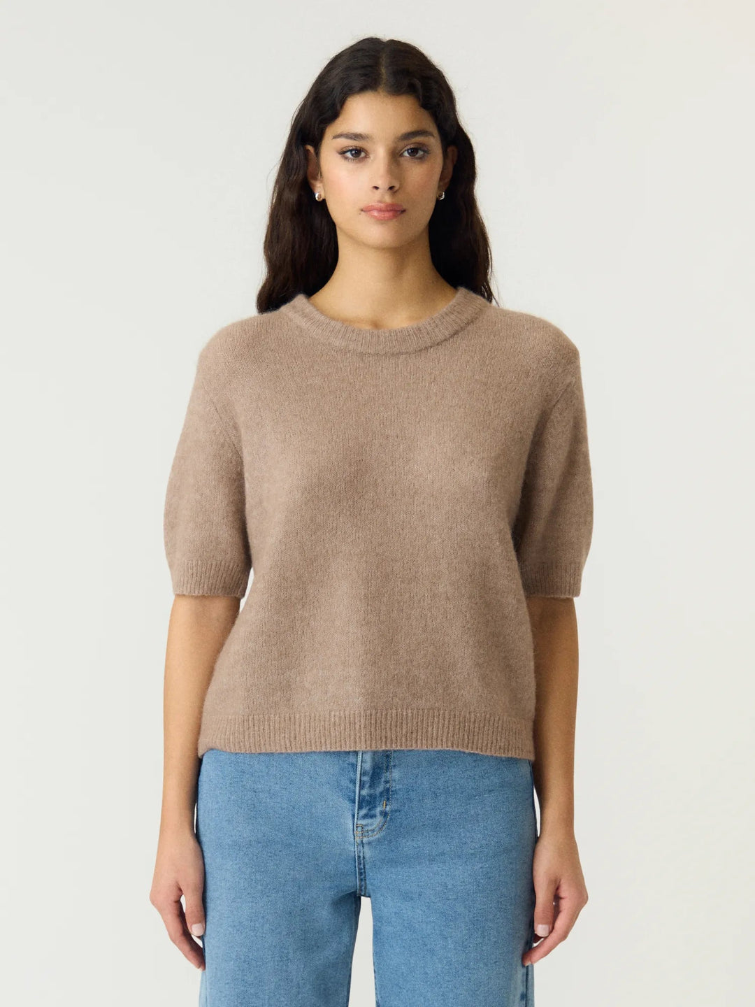 Johi Ss Wool Blend Pullover Taupe Gray | Genser | Smuk
