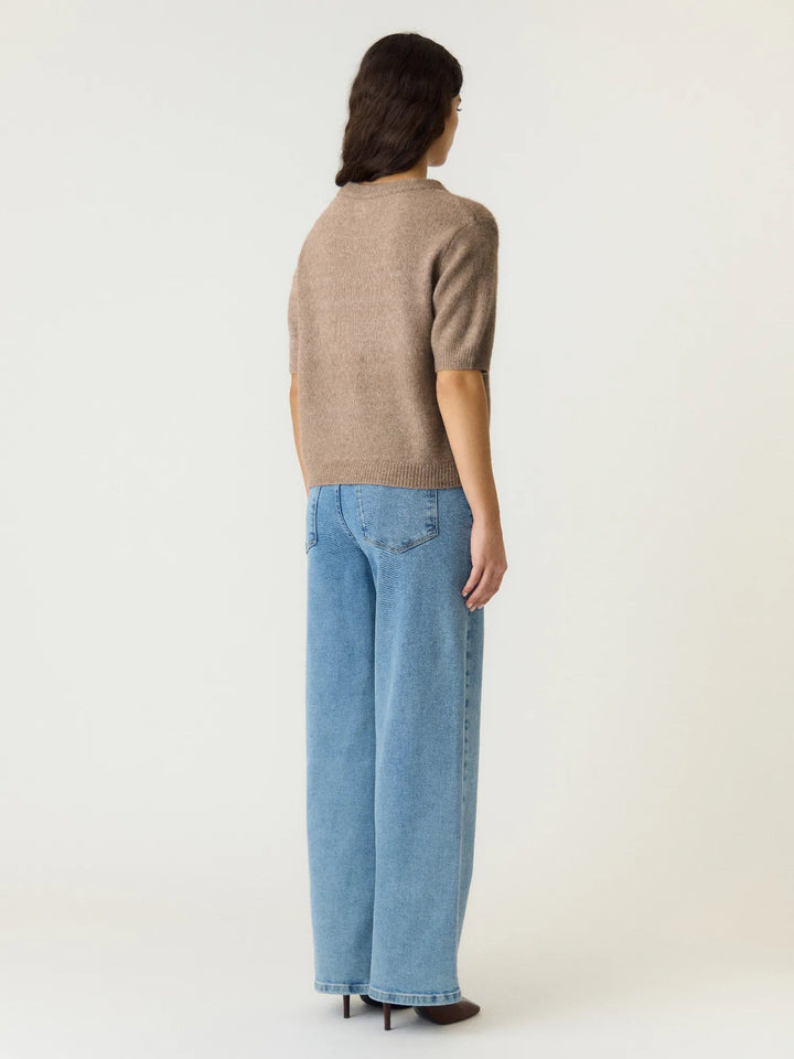 Johi Ss Wool Blend Pullover Taupe Gray | Genser | Smuk