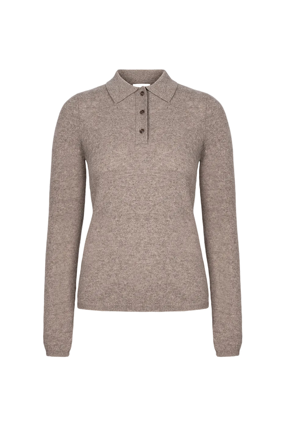 Jolanda Knit Dark Taupe Melange | Genser | Smuk
