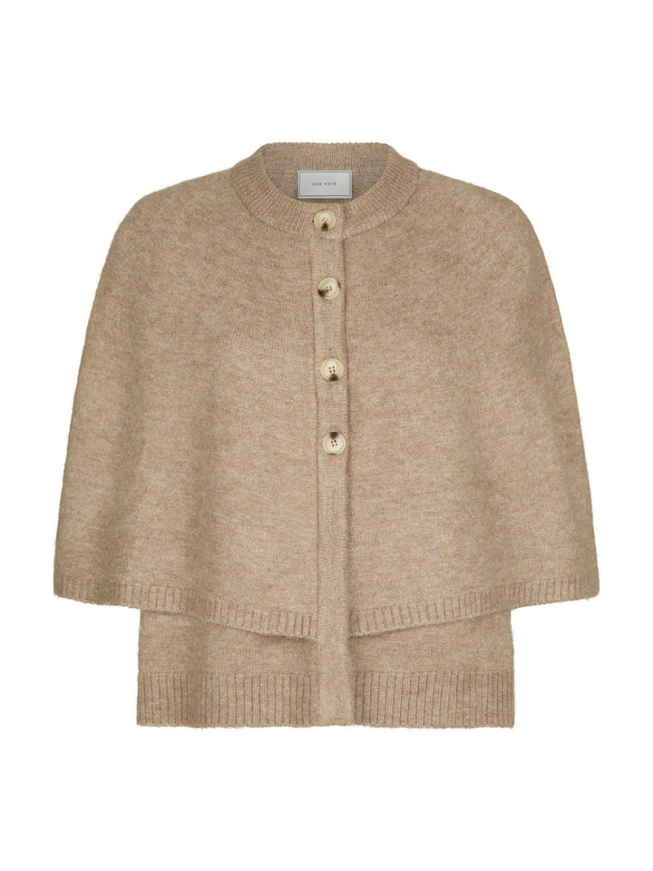 Josei Double Knit Cape Beige Melange | Genser | Smuk - Dameklær på nett