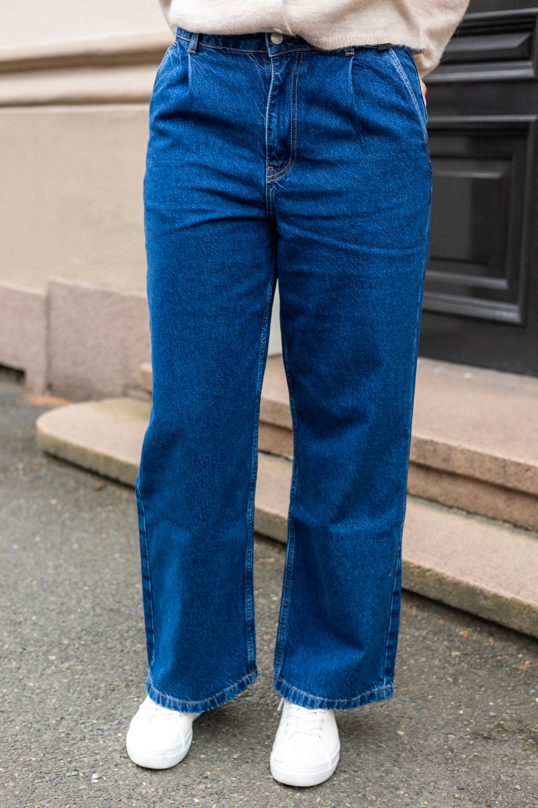Joshua Jeans Washed Dark Blue | Bukser | Smuk - Dameklær på nett