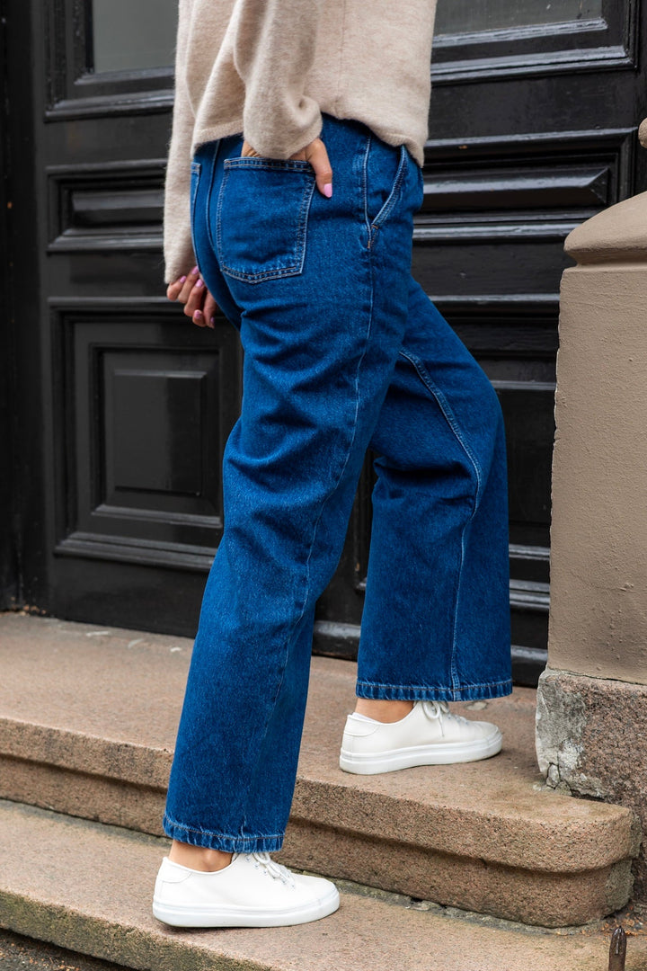 Joshua Jeans Washed Dark Blue | Bukser | Smuk - Dameklær på nett