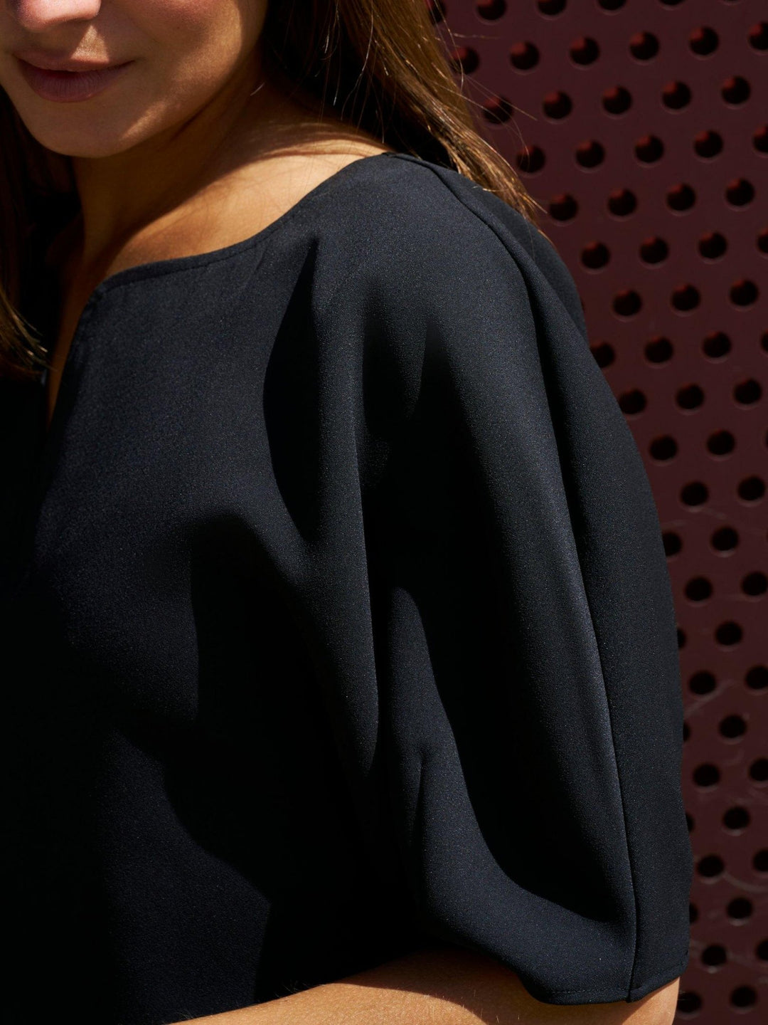 Josine Crepe Blouse Black | Skjorter og bluser | Smuk