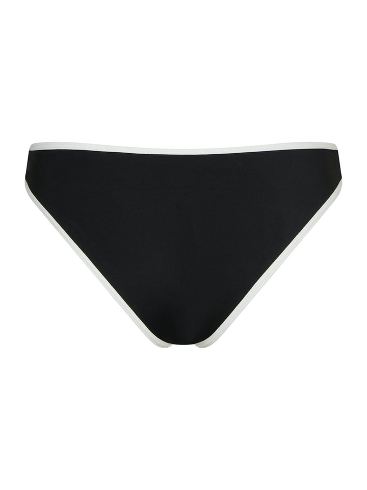 Jovita Solid Contrast Bikini Brief Black/White | Badetøy | Smuk