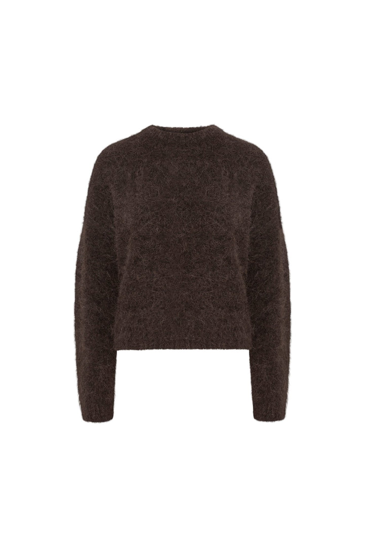 Joy Knit Dark Brown | Genser | Smuk - Dameklær på nett