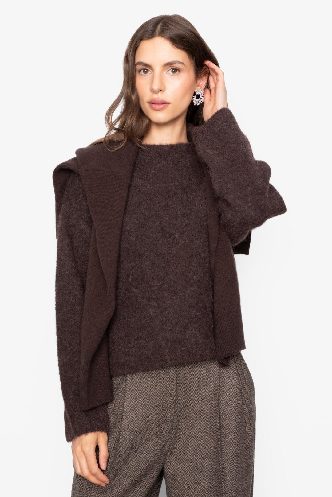 Joy Knit Dark Brown | Genser | Smuk - Dameklær på nett
