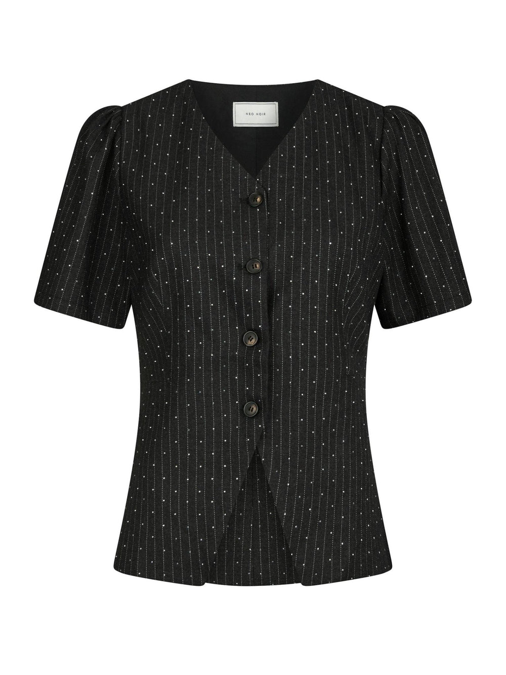 Jules B Pinstripe Blouse Antracit | Skjorter og bluser | Smuk