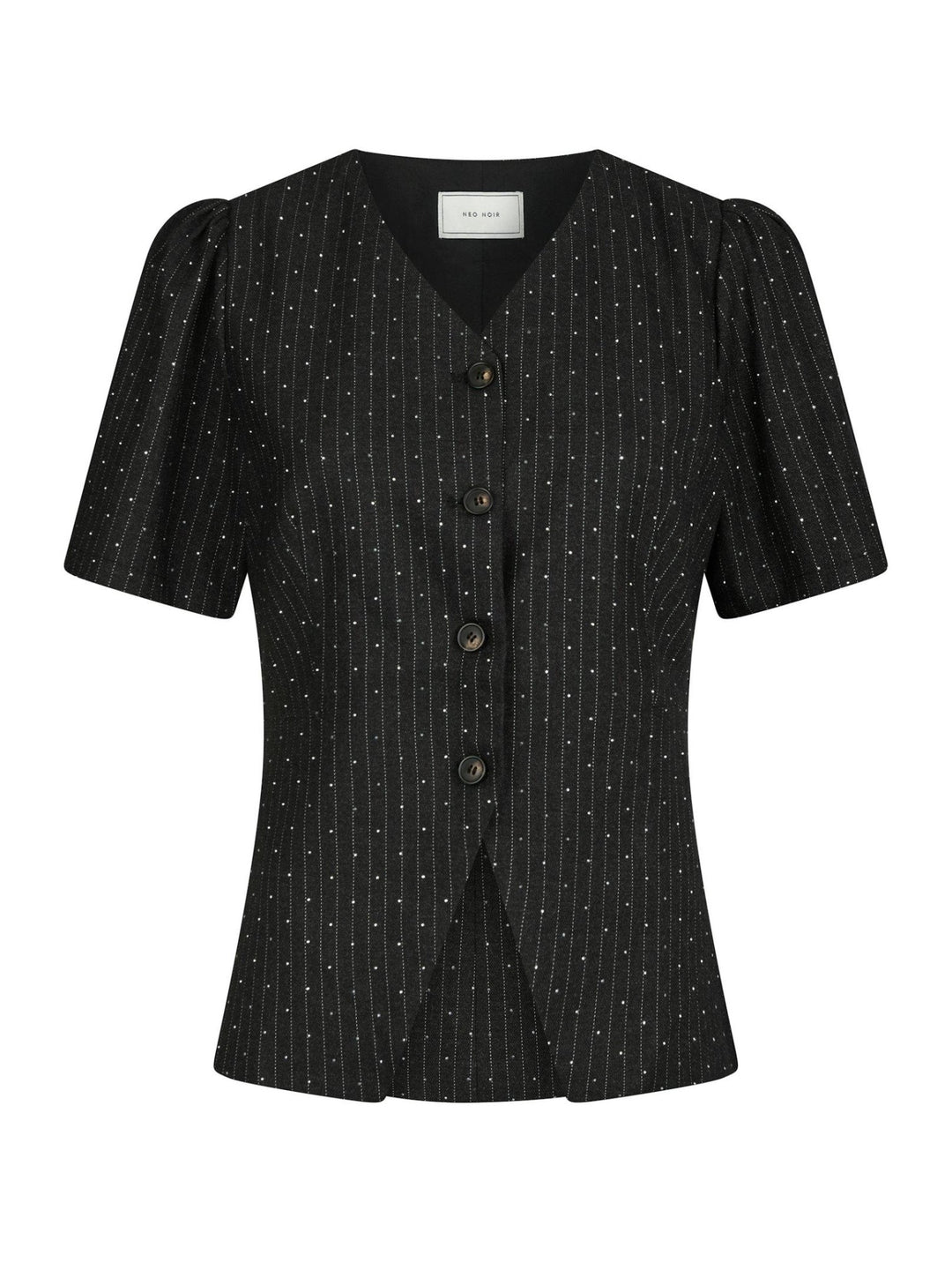 Jules B Pinstripe Blouse Antracit | Skjorter og bluser | Smuk