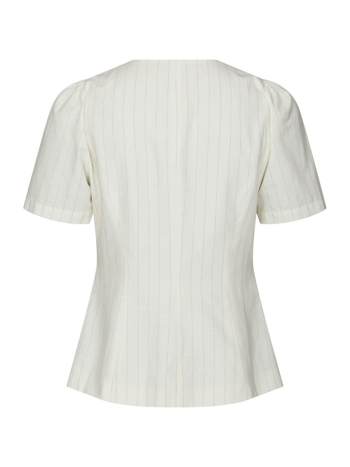 Jules Summer Stripe Blouse Taupe Stripe | Skjorter og bluser | Smuk