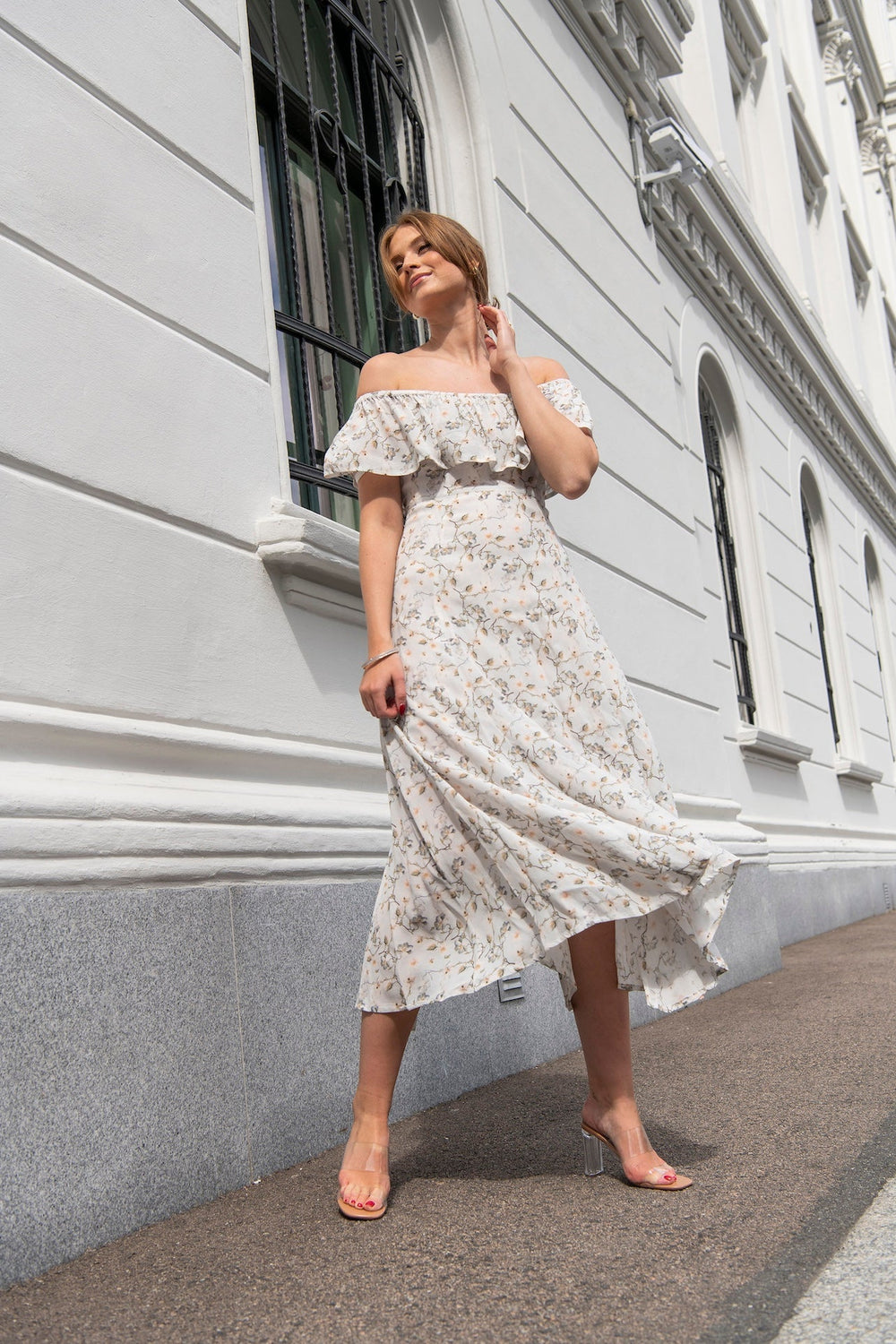 Juliette Midi Dress Pastel Blue | Kjoler | Smuk - Dameklær på nett