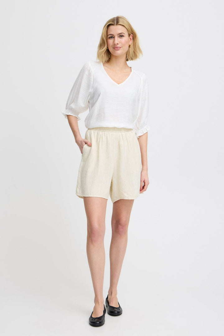 Juna Sho 1 Birch Melange | Shorts | Smuk - Dameklær på nett