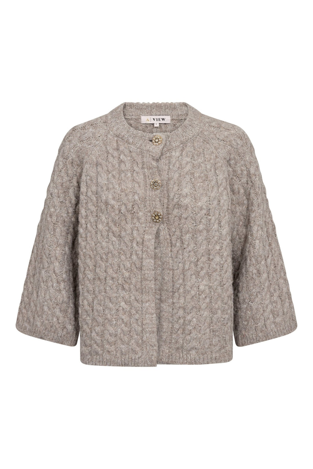 Kabba New Knit Cardigan Light Brown | Genser | Smuk