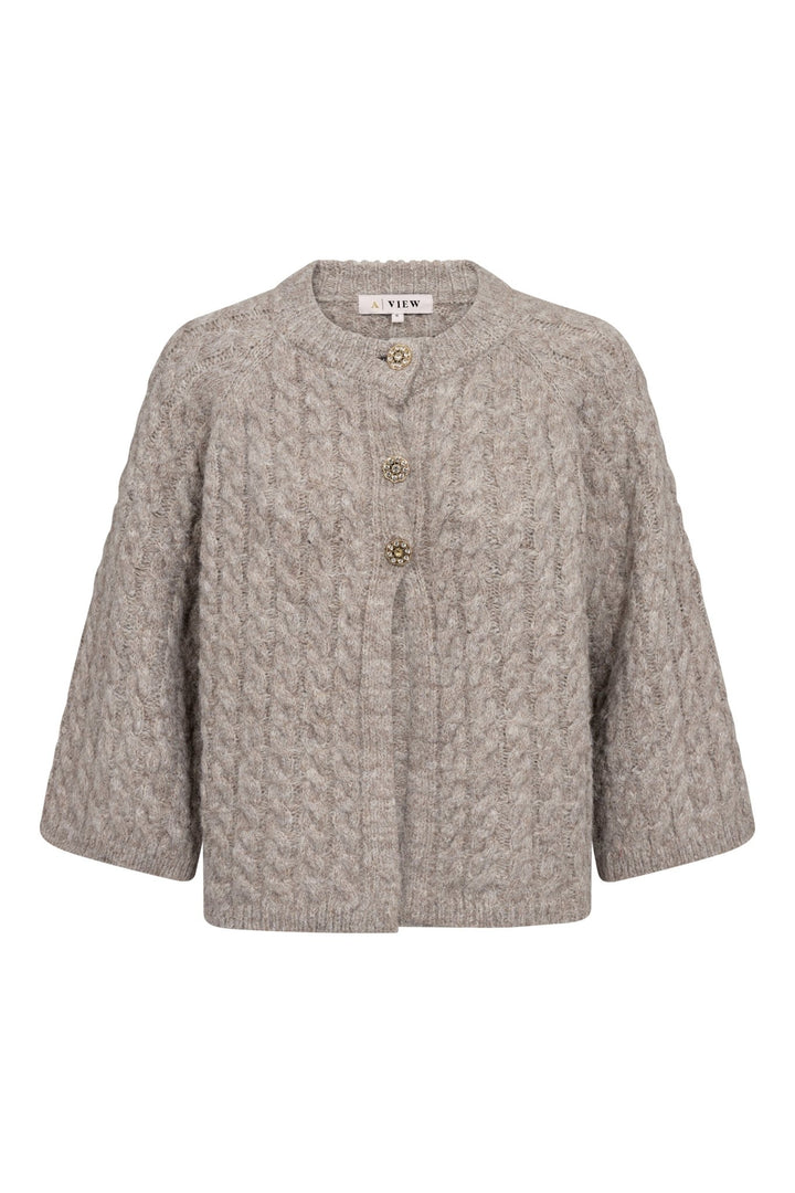 Kabba New Knit Cardigan Light Brown | Genser | Smuk