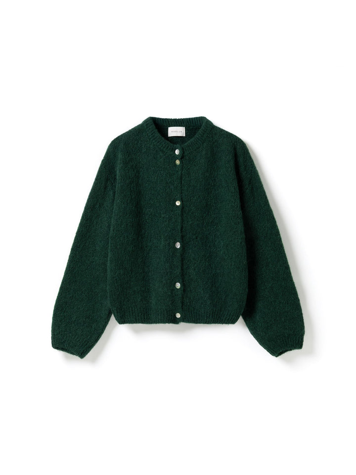 Kae Knit Cardigan Bottle Green | Genser | Smuk