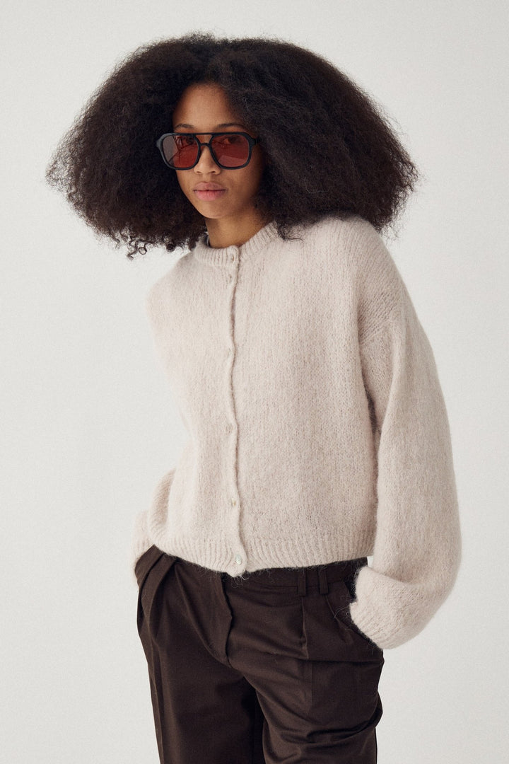 Kae Knit Cardigan Oyster | Genser | Smuk