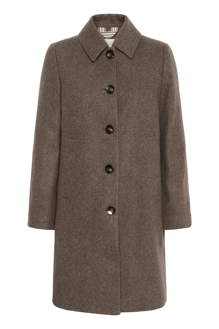 Kamillas Outerwear Dark Walnut Melange | Yttertøy | Smuk - Dameklær på nett