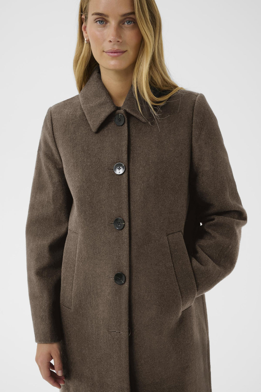 Kamillas Outerwear Dark Walnut Melange | Yttertøy | Smuk - Dameklær på nett