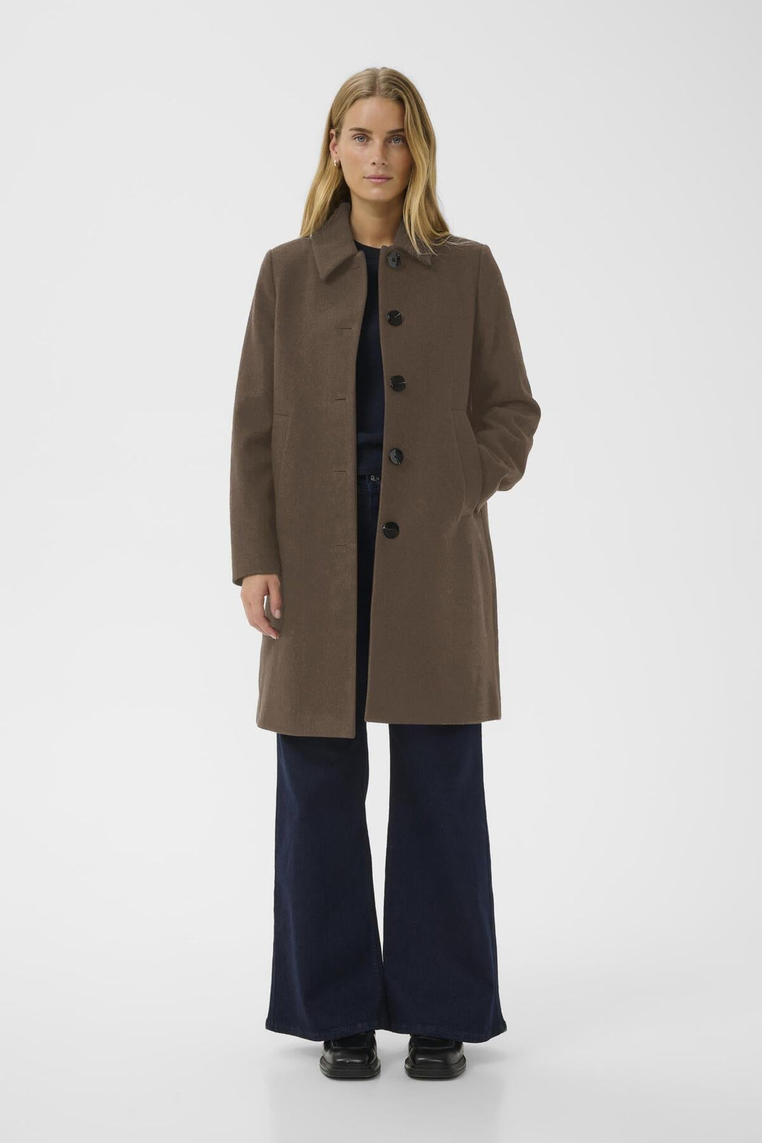 Kamillas Outerwear Dark Walnut Melange | Yttertøy | Smuk - Dameklær på nett