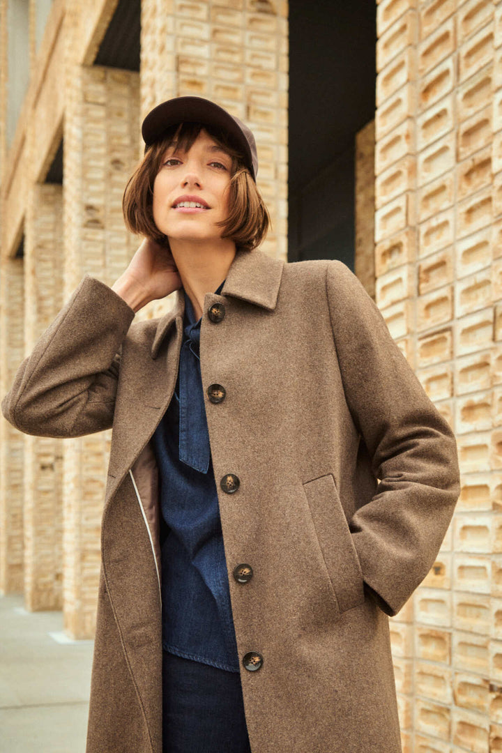 Kamillas Outerwear Dark Walnut Melange | Yttertøy | Smuk - Dameklær på nett