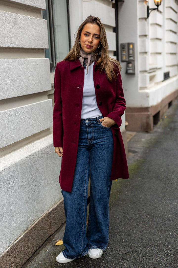 Kamillas Outerwear Tawny Port Melange | Yttertøy | Smuk - Dameklær på nett