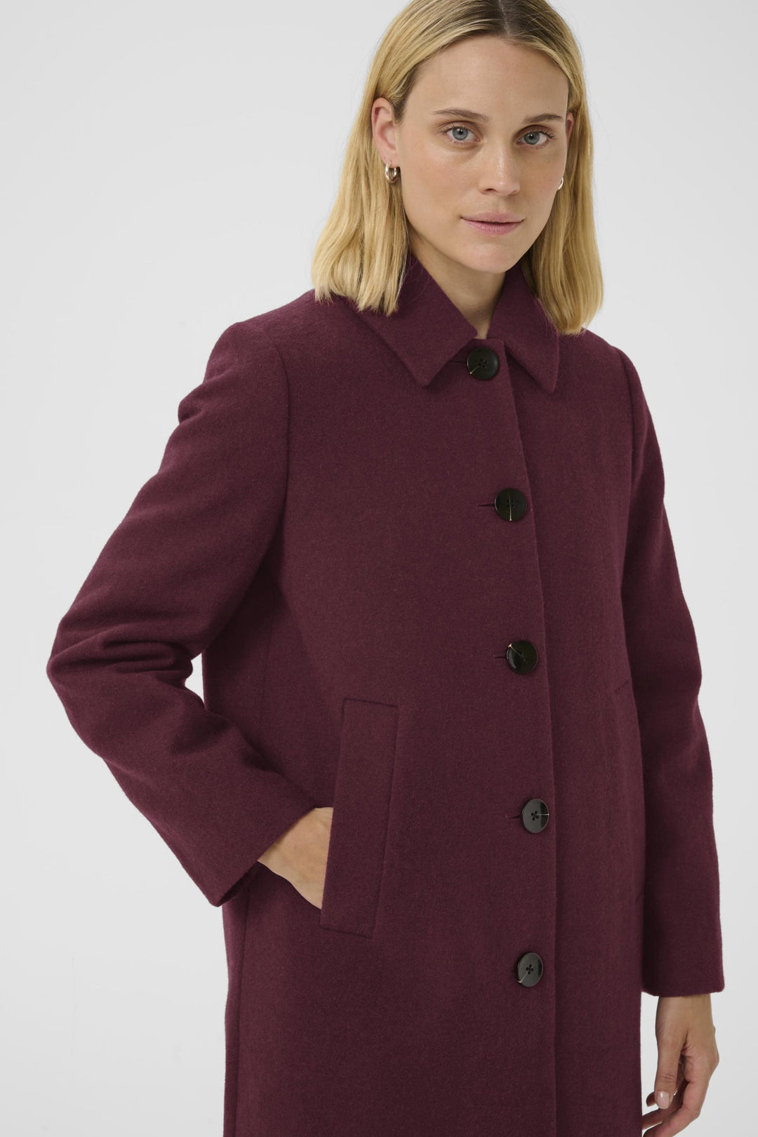 Kamillas Outerwear Tawny Port Melange | Yttertøy | Smuk - Dameklær på nett