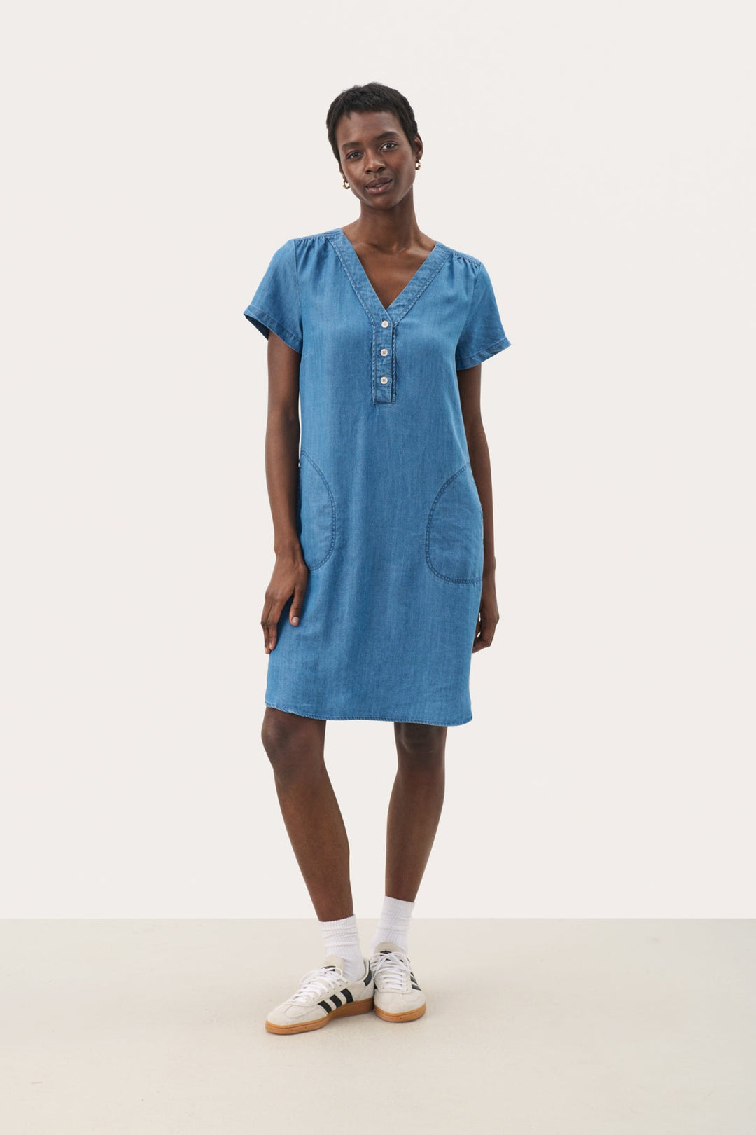 Kaminas Dress Medium Blue Denim | Kjoler | Smuk