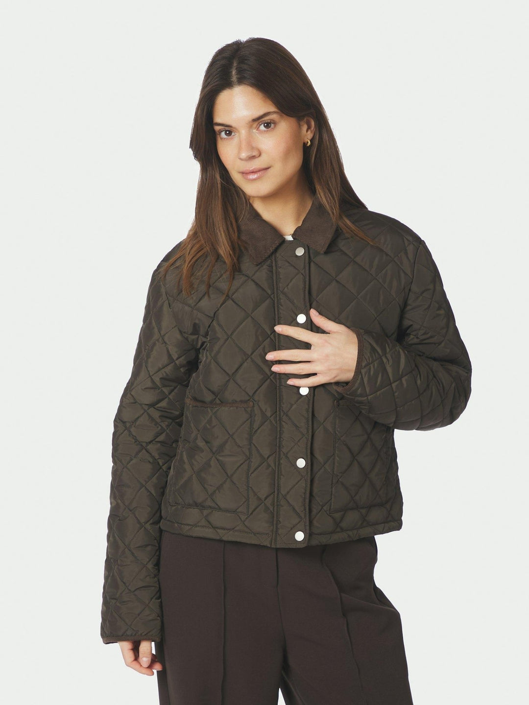 Kanya Quilt Jacket Khaki | Yttertøy | Smuk