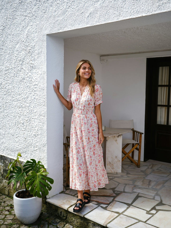 Kanza Flower Rose Dress Rose | Kjoler | Smuk