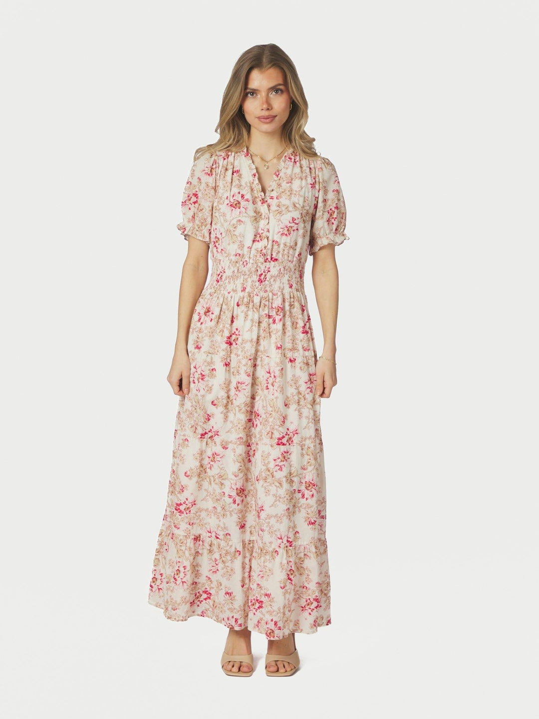 Kanza Flower Rose Dress Rose | Kjoler | Smuk