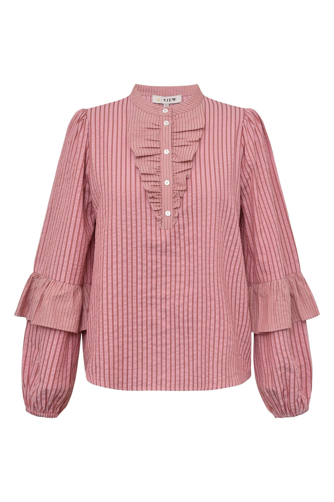 Karin Blouse Rose/Red | Skjorter og bluser | Smuk - Dameklær på nett